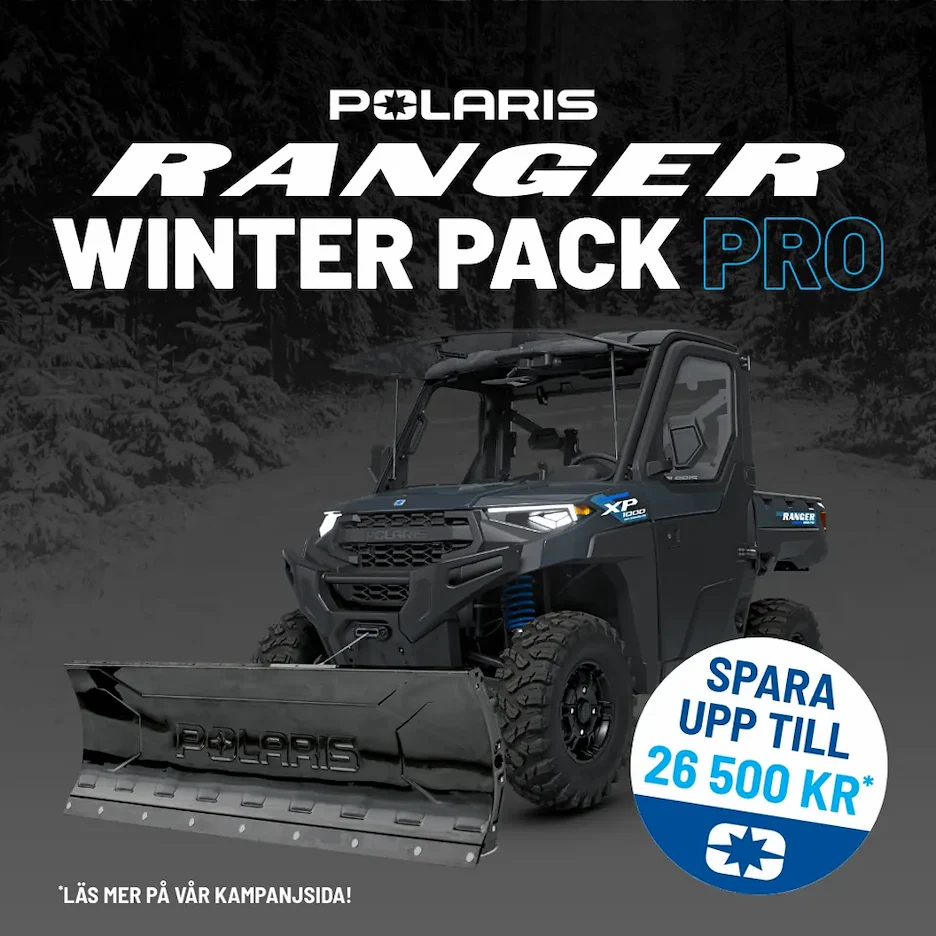 Ranger Winter Pack PRO – exempel på maskin med plog