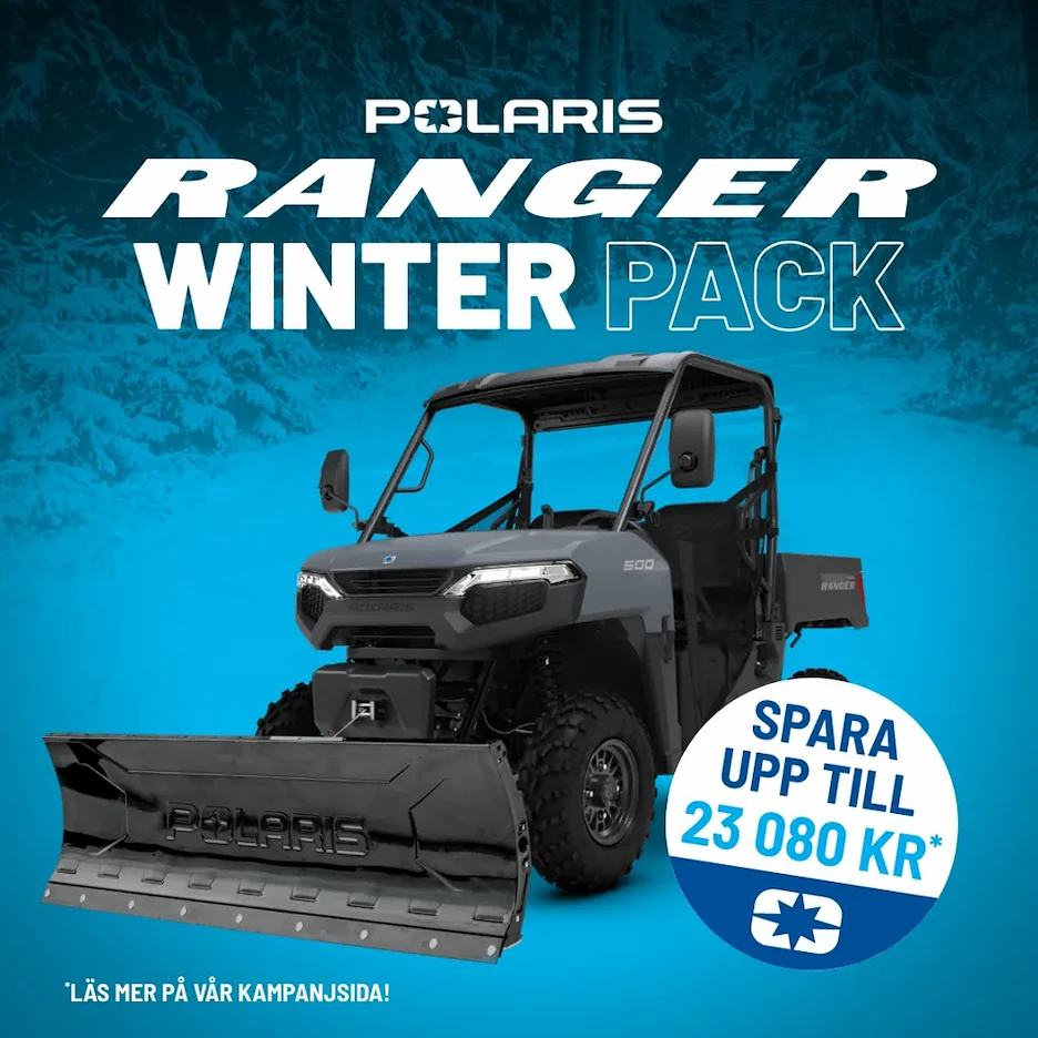 Ranger Winter Pack – exempel på maskin med plog