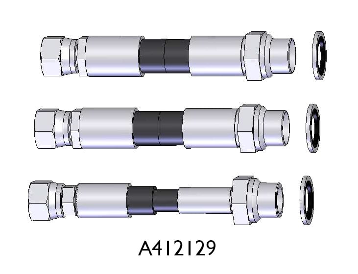 Förlängningssats hydraulslangar 800mm