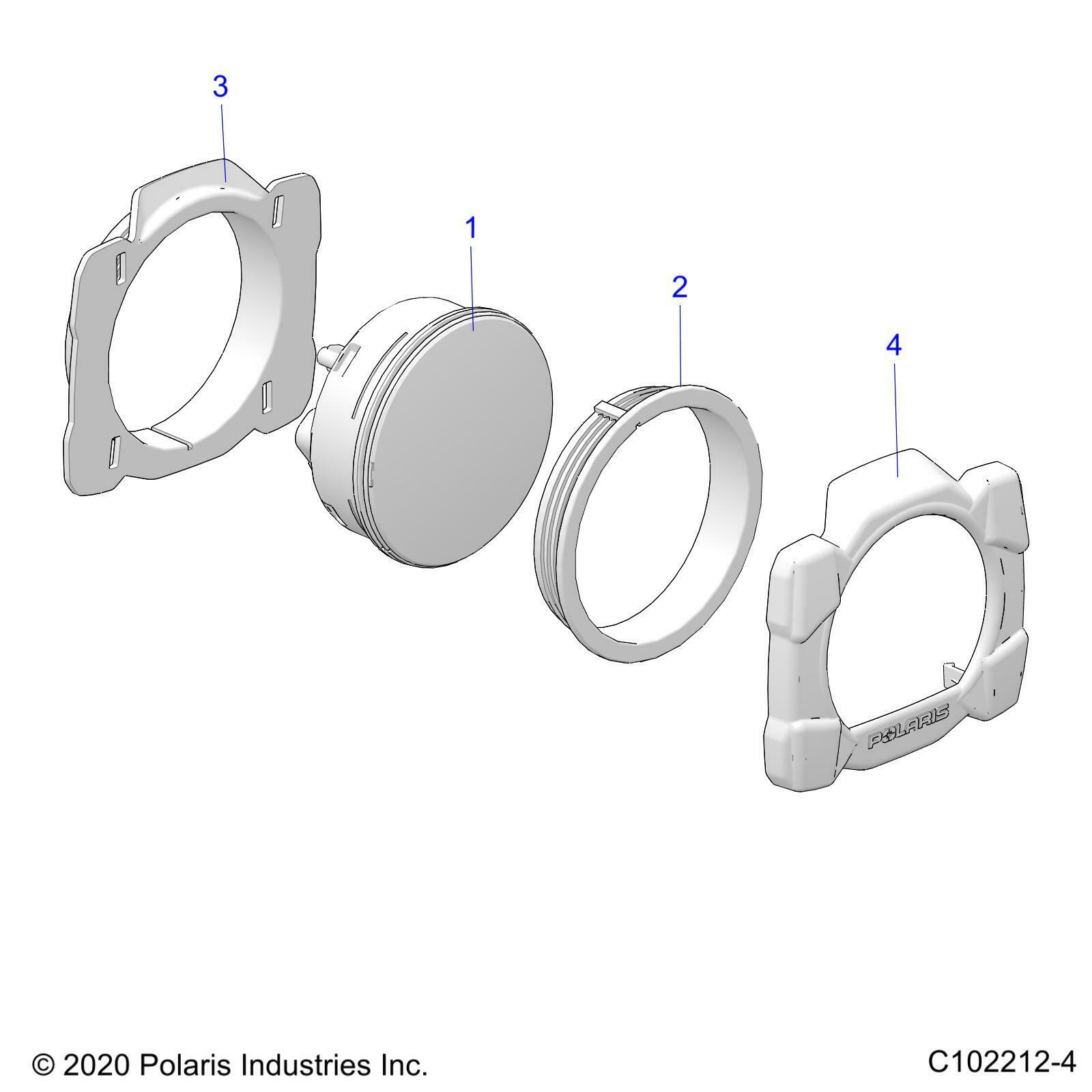 ASM-CLSTR CPIA3 ATV FLSH2 BLUE (3280631)