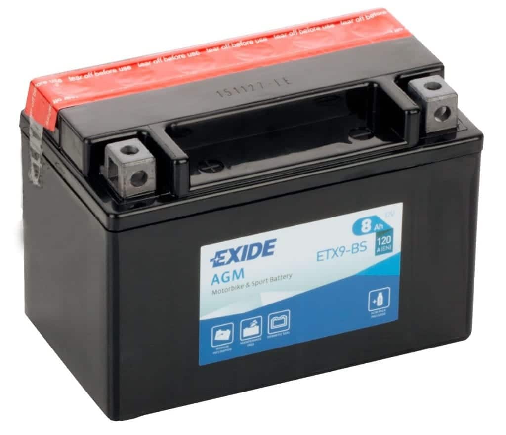Batteri Exide ETX9L-BS Polaris